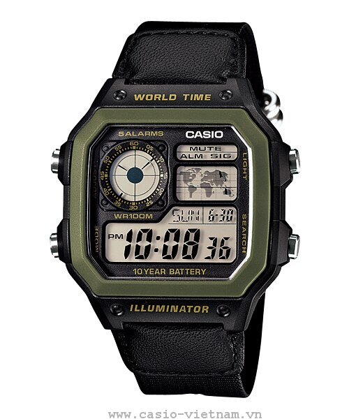 Đồng Hồ Nam Chính Hãng CASIO AE-1200WHB-1BV