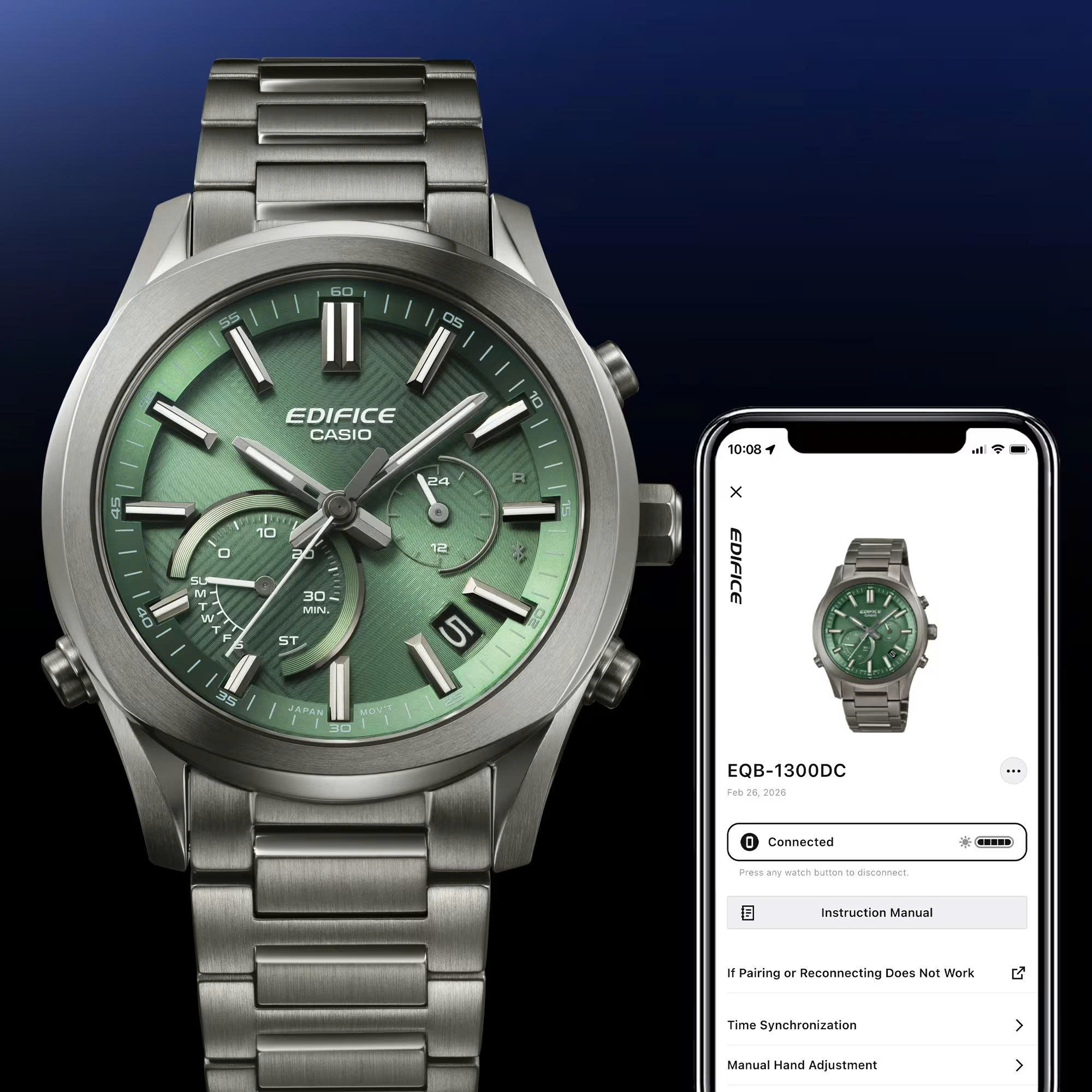 Đồng Hồ Nam Chính Hãng CASIO EDIFICE EQB-1300DC-3A