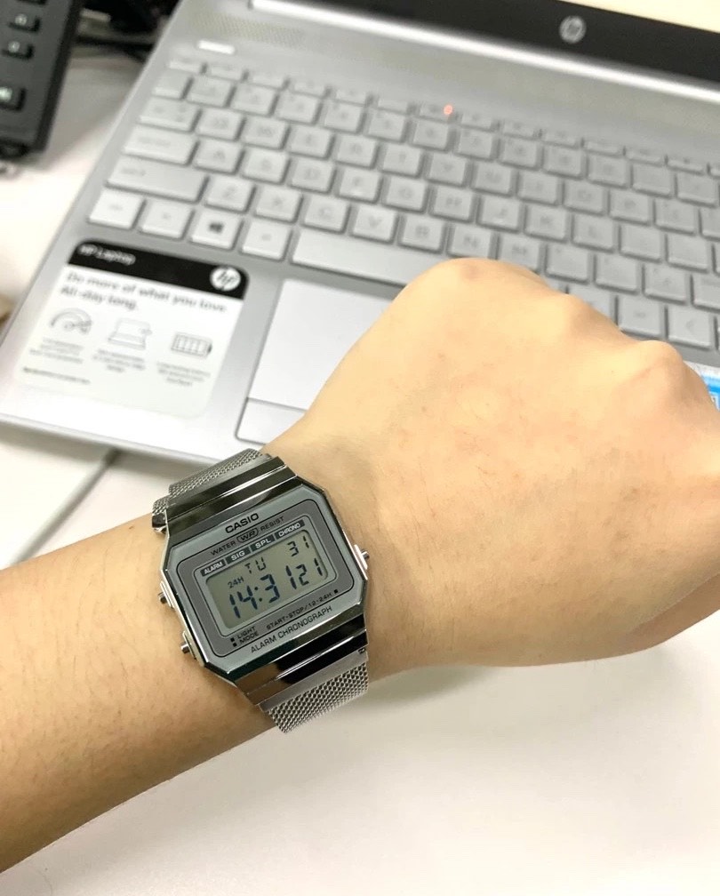 Đồng Hồ Nam Chính Hãng CASIO A700WM-7A Hệ Thống Đồng Hồ CASIO